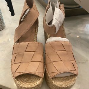 Marc Fisher LTD wedges. Nude pink size 8